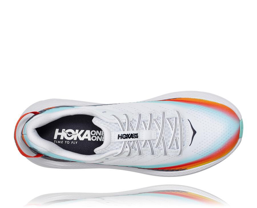 Hoka One One Koşu Ayakkabısı Erkek Beyaz/Mavi - Ironman Rincon 2 - QW4657298